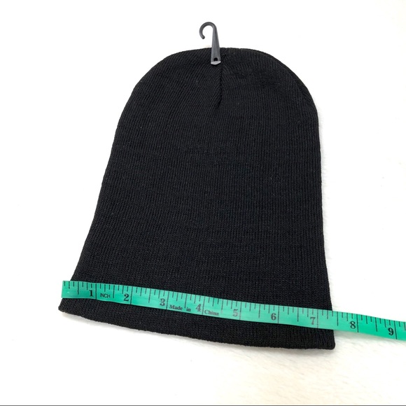 Black Color Knitted Men’s Winter Beanie Hat - Picture 6 of 7
